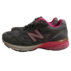 New Balance 990v4 Womens 8.5 B Gray Pink Made in USA W990GP4 NO INSOLES